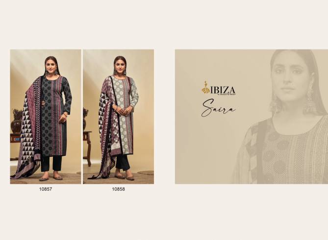 Saira By Ibiza Digital Printed Lawn Cotton Dress Material Wholesale Market In Surat